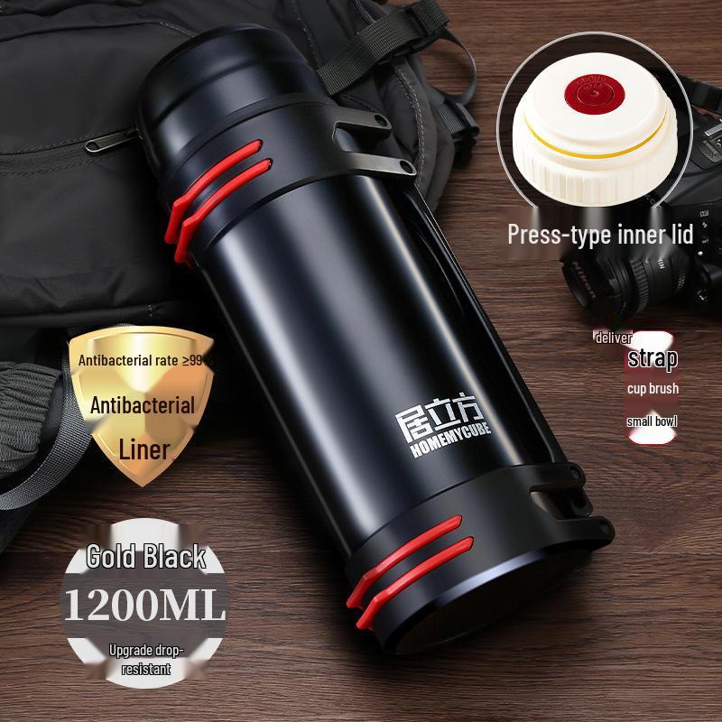 Large Capacity Stainless Steel Thermal Mug for Outdoor and Car Travel