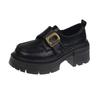 British style loafers women's 2025 spring and autumn new thick heel platform retro fashion small Mary Jane small leather shoes