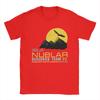 Men T-Shirts Isla Nublar Research Team Vintage 100% Cotton Tees Short Sleeve Jurassics Parks T Shirt Crew Neck Clothes Printed