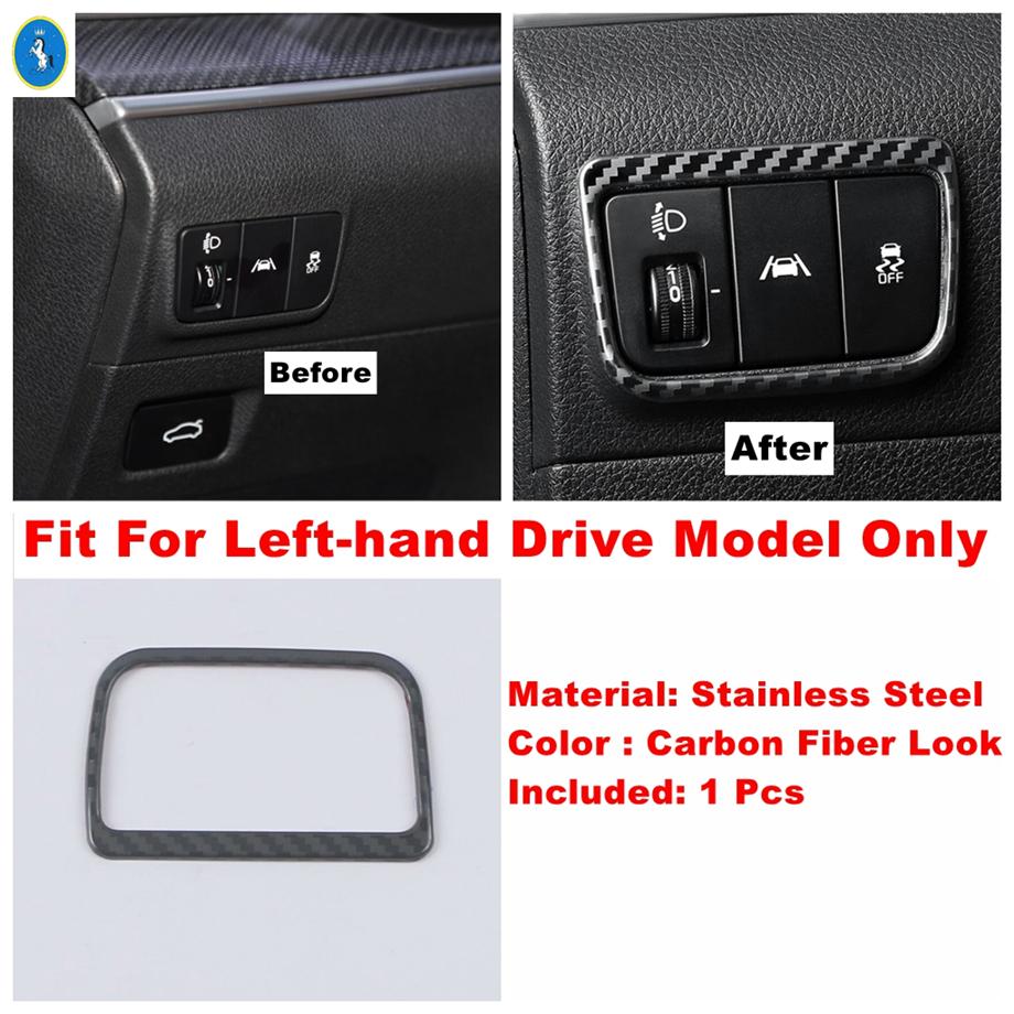 Kohlefaser Auto Armaturenbrett Luft AC / Türschale / Luftbeleuchtung Steuerung Dekorationspanel Abdeckung Zierleiste Für KIA Optima K5 GT