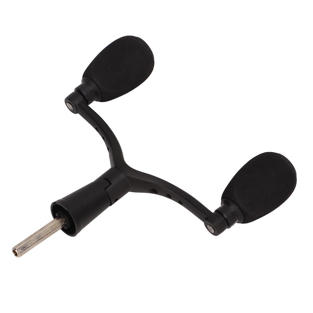 Aluminum Alloy Fishing Reel Double Handle Grip Rocker Arm Spray Painting Matt Black Lure Spinning Fishing Wheel Hex