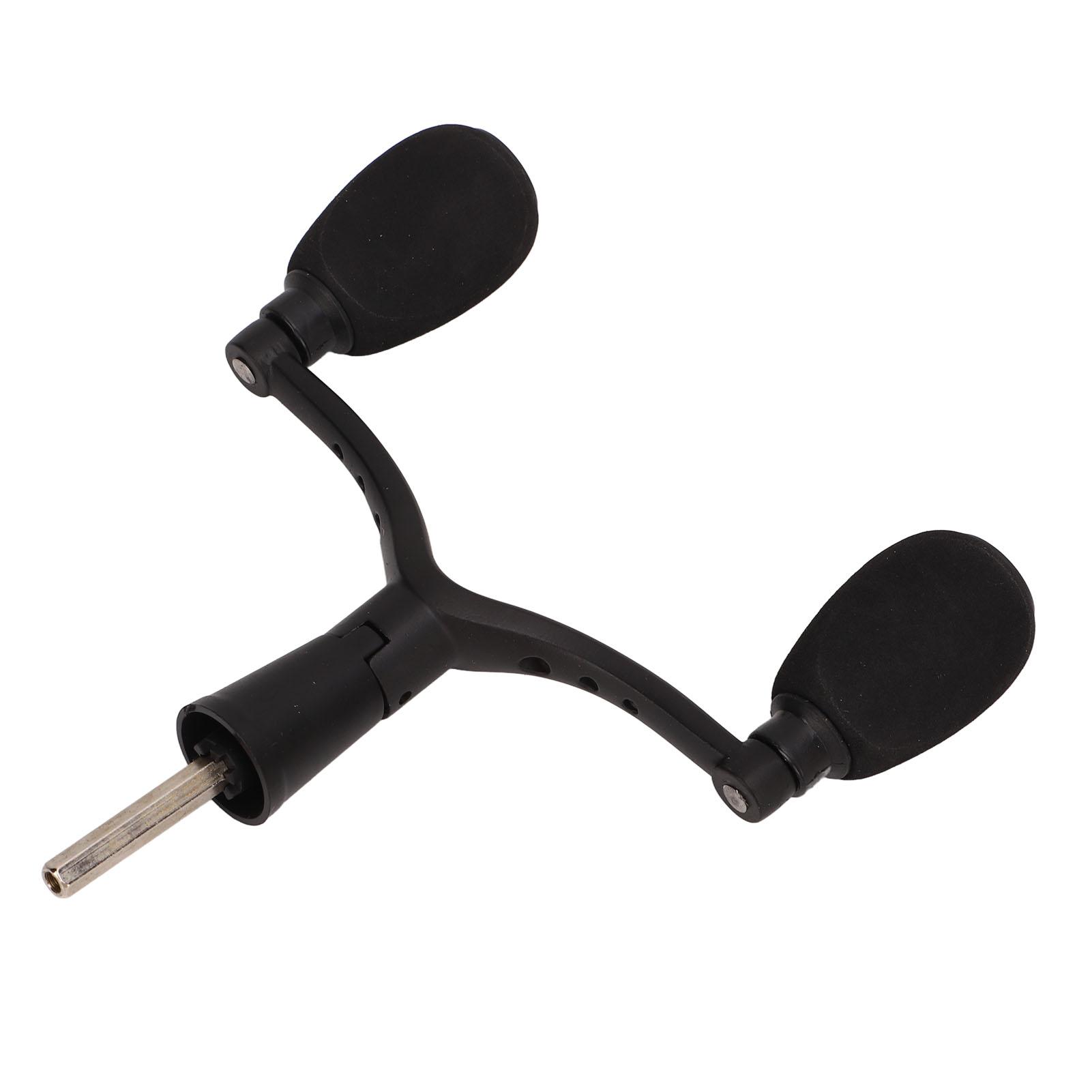 

Aluminum Alloy Fishing Reel Double Handle Grip Rocker Arm Spray Painting Matt Black Lure Spinning Fishing Wheel Hex