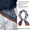 Japanese-Style Silk Scarf: Versatile Waist Accessory, Bandana, or Sash