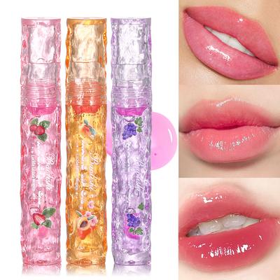 Color-changing Lip Oil Fruit Flavor Anti-chapped Lip Oil Hydrating and Moisturizing Anti-chapped Lip Oil