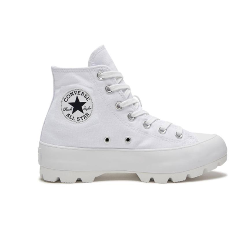 Converse Lugged Lace-up High Top Canvas Women's White