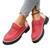 Large-sized Retro Shoes for Women, Thick-soled, Thick-heel, Lace-up, Versatile and Casual Single Shoes