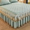 Thickened Cotton Bed Skirt One-Piece European-Style Lace Quilted Cotton Bedspread Three-Piece Set New Non-Slip Bedspread Four Seasons