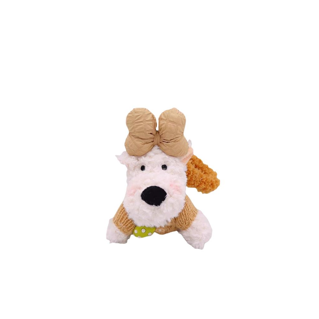 West Highland Terrier Plush Pendant: Stylish Sweater Bag Charm and Car Accessory
