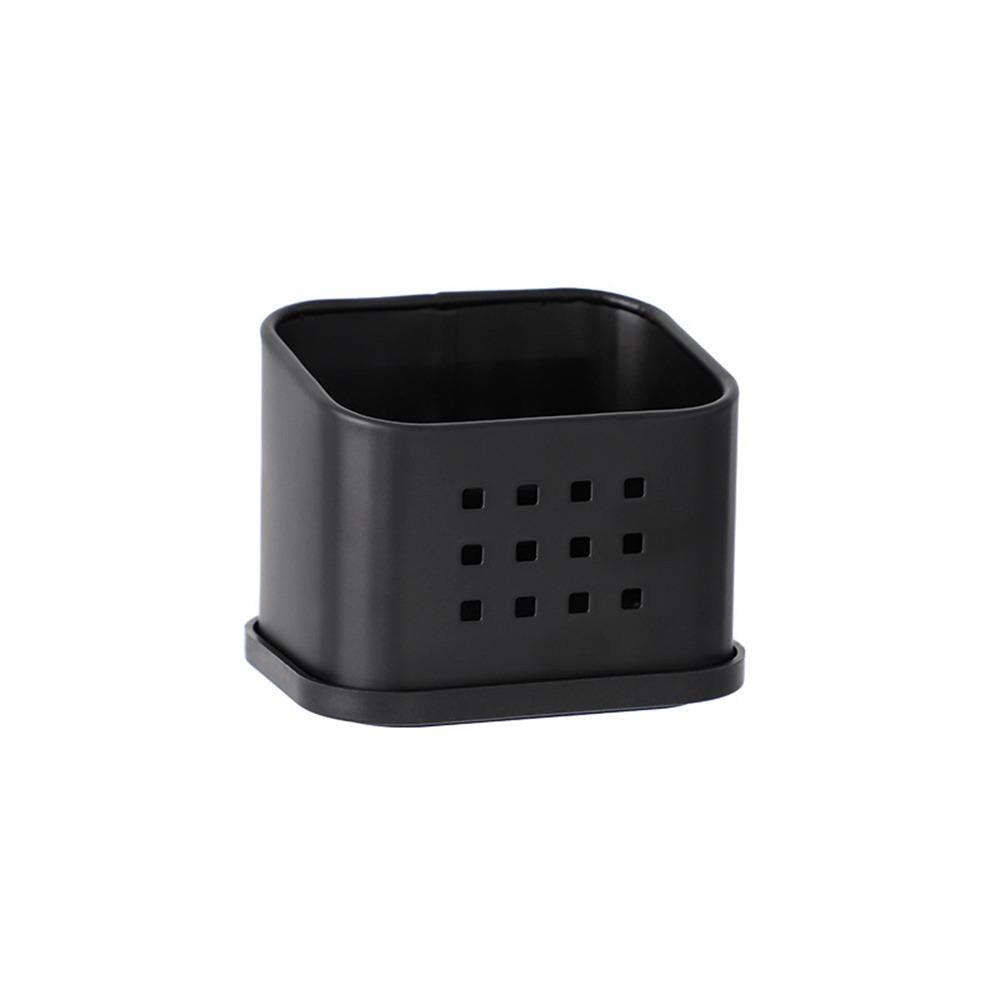 Hollowed Metal Sponge Drainer Rack Rust-proof Kitchen Organizer  Dish Sponge Storage чёрный