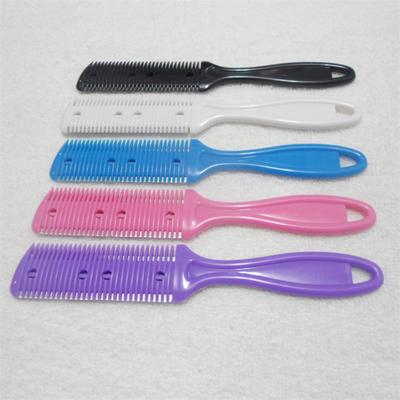 Professional Thinner Scissors Tool Double Cutting Hair Razor Comb Trimmer