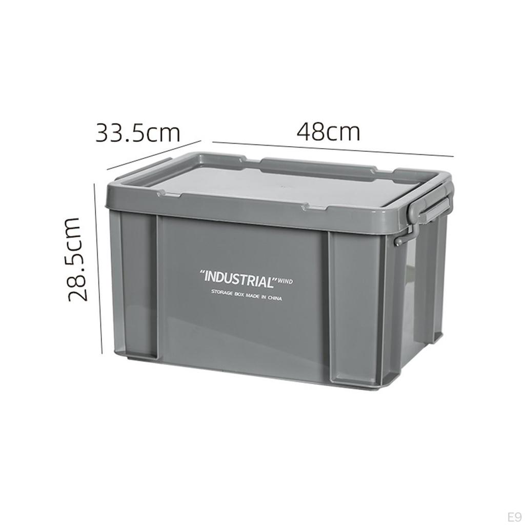 Camping Storage Box Organizer with Lid Space Saving for Organizing Industrial Bin