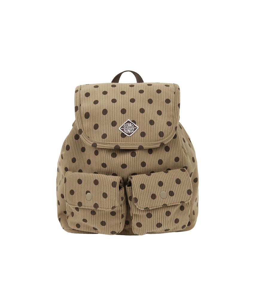Comoninoz [Cn]Dot Corduroy 2 Pocket Backpack [2 Color]