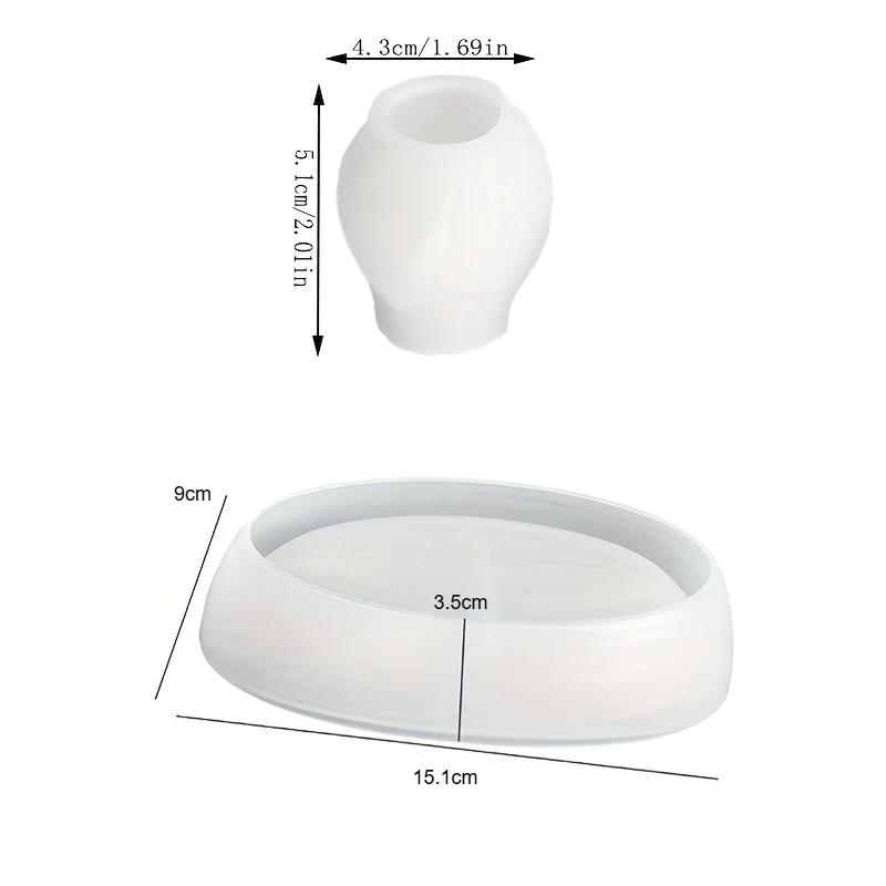 1Set Tulip & Boat Candle Mold Set - High-Quality Reusable Silicone Wax Molds for DIY Tulip Candles Boat-Shaped