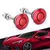 Car 2x Bumper Push Red Button Quick Release Hood Bonnet P Lock Clip Latch Red