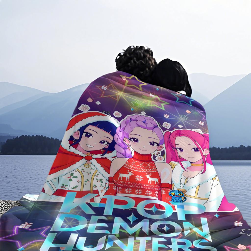 K-Pop Demon Hunters Huntrix Blankets Quality Winter Soft Warm Throw Blanket Girls Boys Gifts Sofa Bed Blankets Christmas Gifts