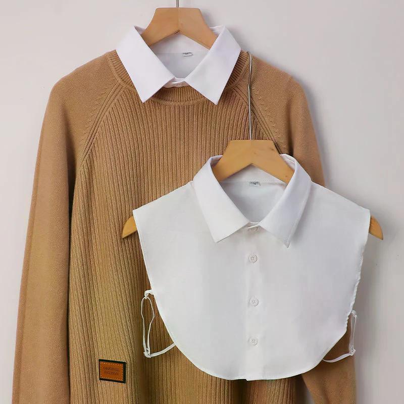 Lady's Fake Collar Half Shirt Business Collar False Shirt Collar Comfortable Fake Half Collar For Men Women Formal Occasions