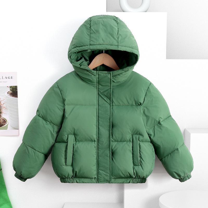 New Children's Clothing New Puffer Jacket Children's Short Winter Jacket Boys Girls Stylish Thickened Fleece Jacket Feather Silk Coat