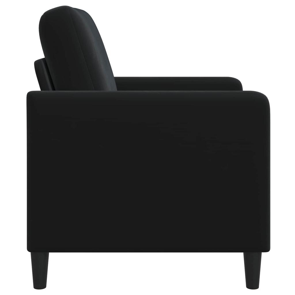 Storage Sofa in Black 72 x 78 x 87 cm Polyester