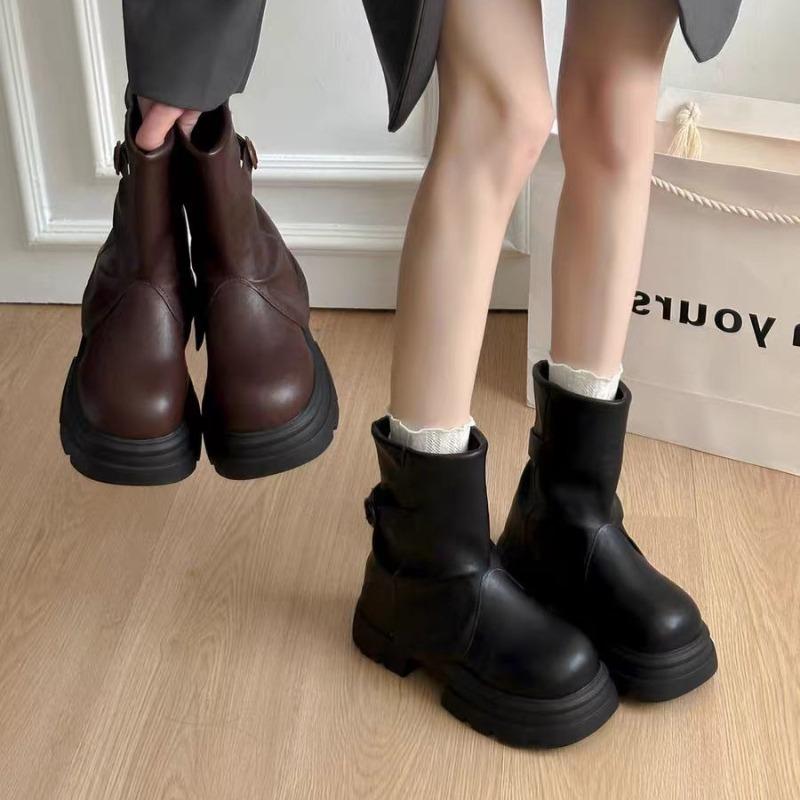 Women Ankle Boots Platform Chunky Shoes 2025 Trend New Winter Chelsea Snow Boots Casual Party Brand Woman Botas Mujer