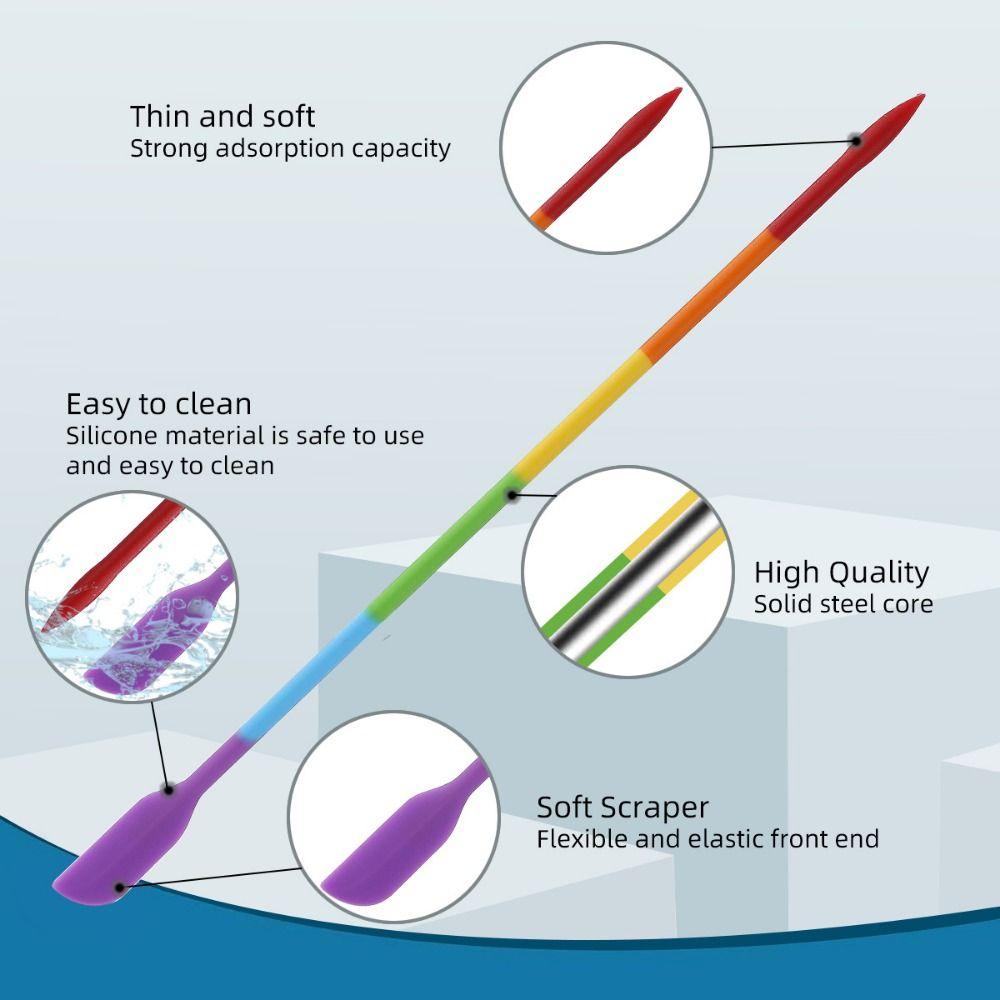 3ks/sada Měkká silikonová špachtle Nástroj Žáruvzdorný Mini škrabka Nástroj Kuchyňské aplikace