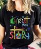 Christmas Has a True Story Print T-shirt