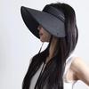 Summer Outdoor Wide Brim Sun Hat Foldable Portable Bucket Hat Women’s Fashion for Beach and Travel