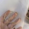 Simple Exaggerated Large Circle Hoop Earrings for Women Personality Trendy Plain Ring Earrings Jewelry Multiple Sizes Available