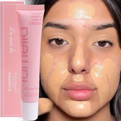 Nawilżający podkład w płynie 4 kolory kontrola oleju wodoodporna trwała pokrywa ciemne koła korektor w kremie BB