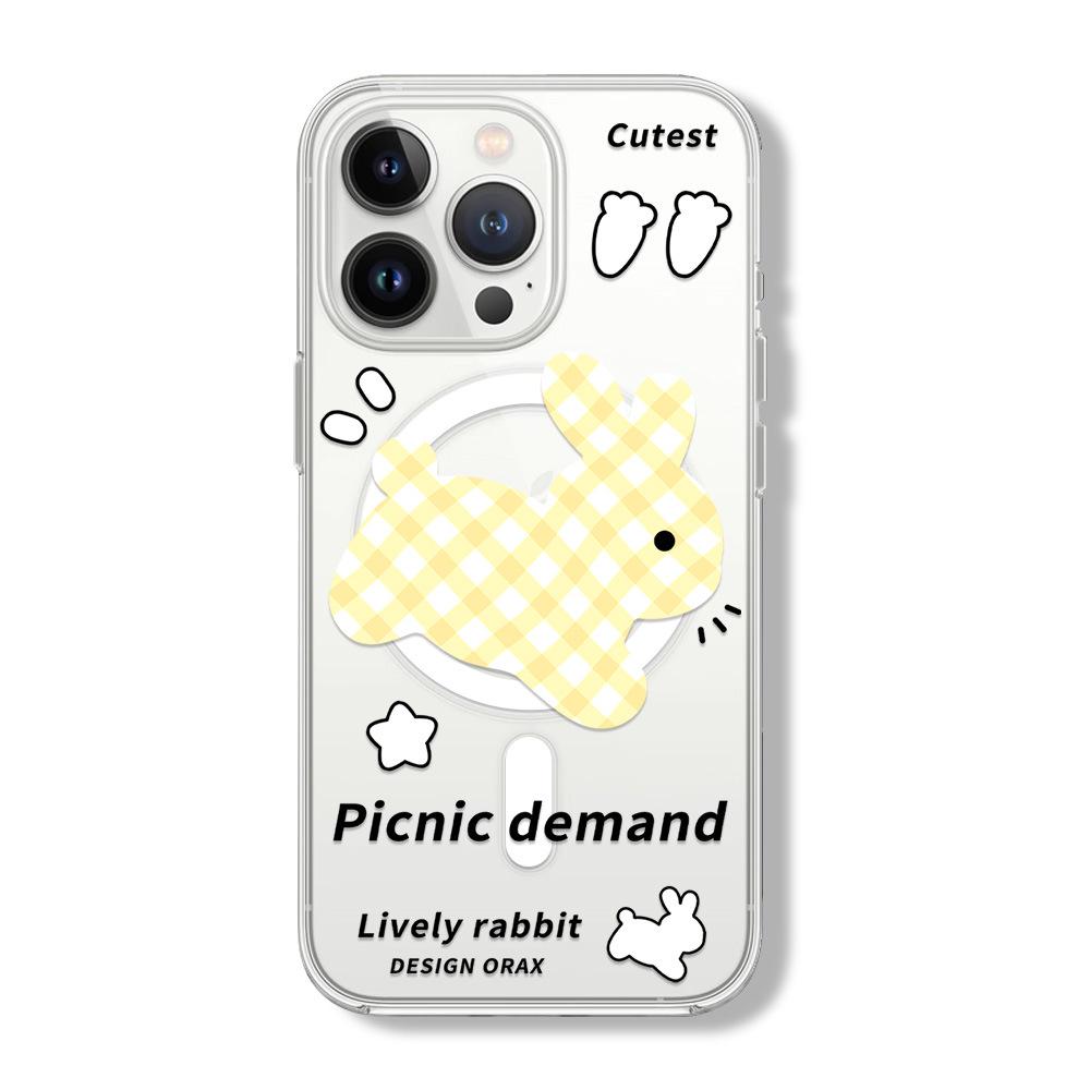 

Магнитный чехол Zhitai «два в одном» для iPhone 16 Pro, совместим с iPhone 13/12/14, мультяшный дизайн, кронштейн XS. iPhone 12 Pro Max