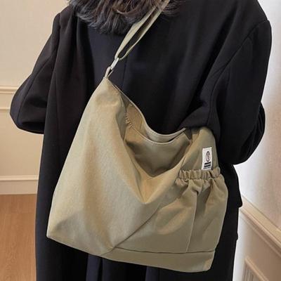 Prosta damska torba niszowy design torba shopper na dojazdy wszechstronna modna torba na ramię premium tekstura torba listonoszka płócienna