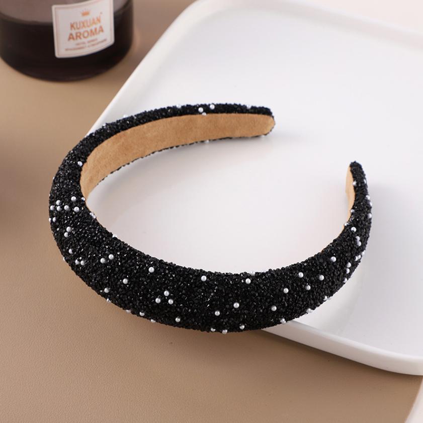 Luksuriøse Krystall Brede Pannebånd For Kvinner Jenter Mote Hårbånd Elastisk Hårbøyle Vaske Ansikt Hårbånd Kvinnelig Hårtilbehør