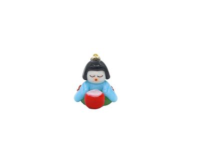 Glass Square Cute Glass Hina Doll Five Musicians Taiko Small