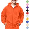 Kinder Kapuzenpullover mit Reißverschluss Sport-Sweatshirt Jacke für Jungen und Mädchen Freizeit Outdoor Kleidung