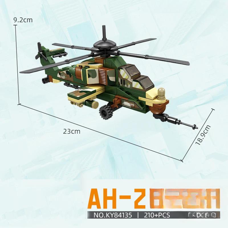 

Набори гелікоптерів AH-64 Gunship Mi-28 Havoc Eurocopter Tiger Building Blocks War Army Fighter Plane Hind Transport City Military