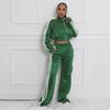 Women's Set Long Sleeve Striped Sweatshirt+Straight Pants  Fall Street Two 2 Piece Sets Outfits Sportwear