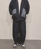 Nainneoscheu Striped Patch Denim Pants_Blue