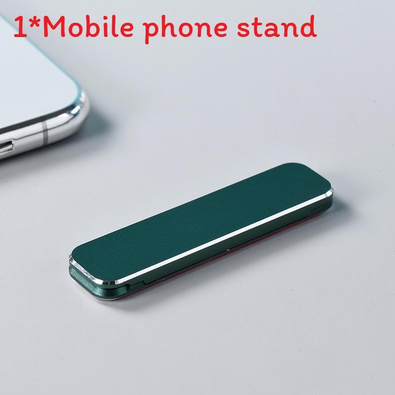 Aluminum Alloy Mini Portable Phone Stand With Sticky Back Support For Travel And Office Use