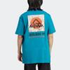 Adidas Originals Trefoil Adv Mtn Graphic Logo Crew Neck Sport Tee V1 Men Tops Teal IC2362