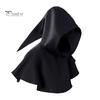 Halloween Cape Hood Middelalder Death Hat Ensfarget Retro mørk stil Cosplay kostyme Sceneshow Performance Sjal Cap