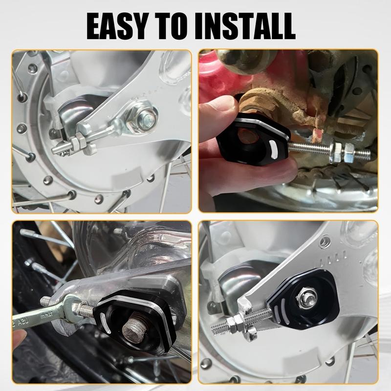 Motorcycle 3D CNC Rear Chain Adjusters Tensioner Axle Blocks Accessories For HONDA CRF110F 2013-2024 CRF 110F