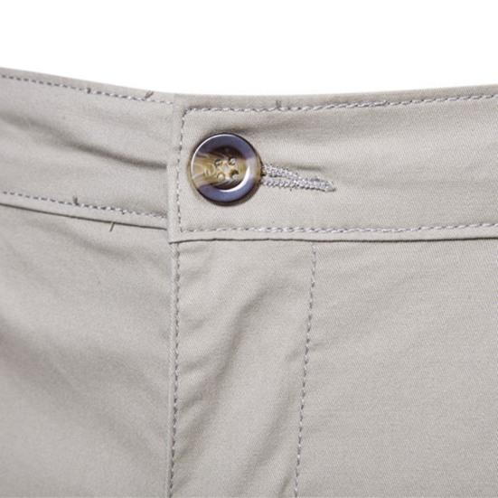 Męskie elastyczne szorty w pasie, jednolity kolor, pasujące do wszystkiego, średni stan, proste, biznesowe szorty, spodnie