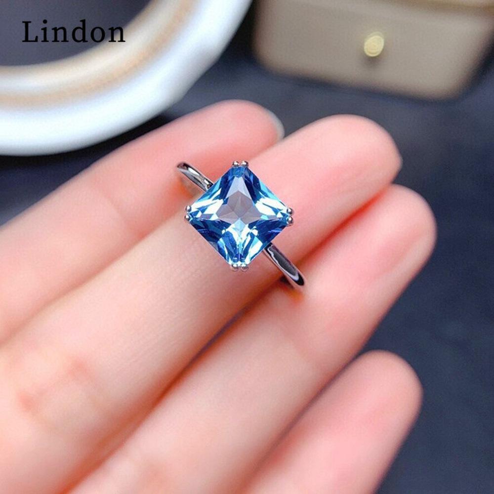 Lindon Classic postriebrený zirkónový prsteň Dámsky šperk Svadobný darček na párty