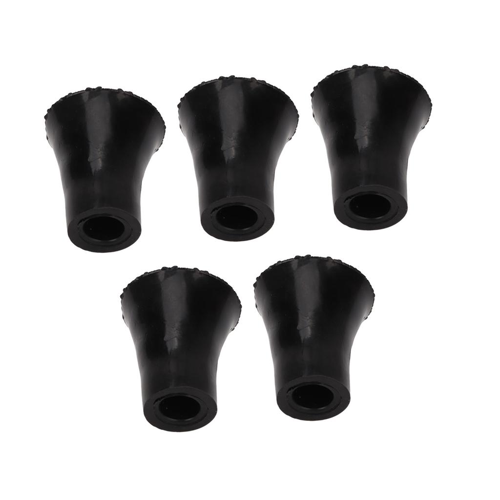 5 pièces Embouts de béquille 19 mm Antidérapants Caoutchouc Souple Épais Embouts de Rechange pour Canne de Marche