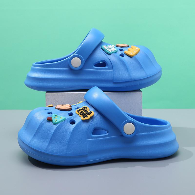Fun Colorful And Kids Clogs With Cartoon Patterns For Summer Beach And Home Use