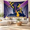 Melbourne Storm Wall Tapestry, Soft Fabric Wall Hanging, Decorative Backdrop For Bedroom Home Wall Art