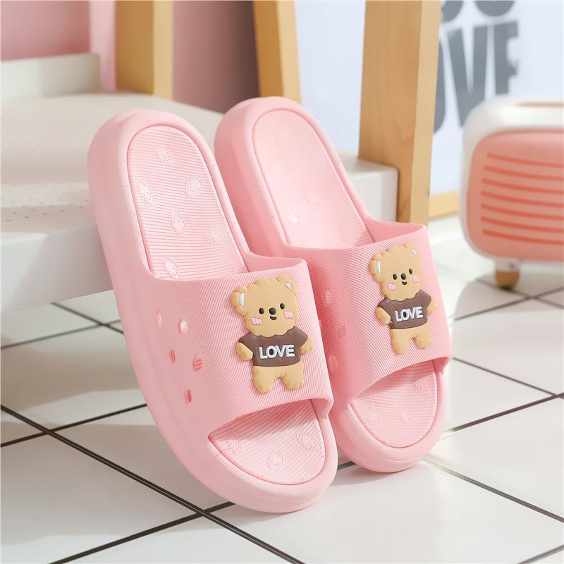 Niedliche Hausschuhe für Damen Schuhe für Zuhause Wohnheim, rutschfestes Badezimmer, hochhackige coole Hausschuhe für Damen Sommerbekleidung