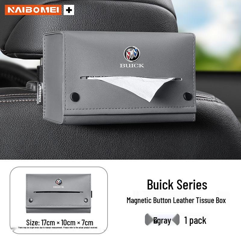 Fits Buick Excelle, Verano, Regal, Encore, and Envision models; includes tissue box/seat armrest tissue box.