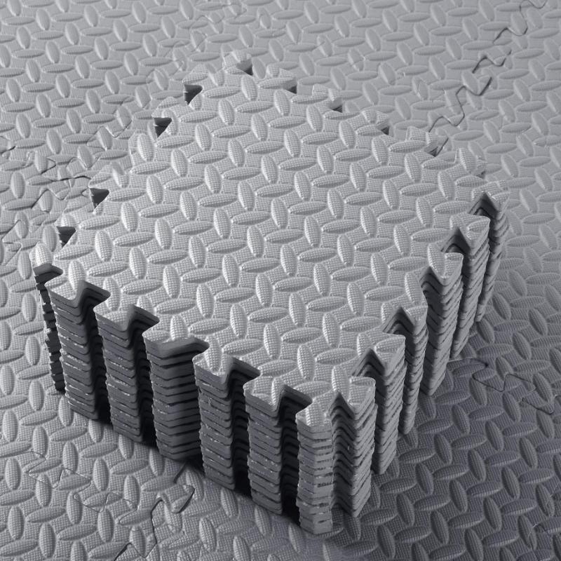 16 Pieces Thickened Interlocking Foam Floor Tiles Easy Assembly Fitness Training Rugs Soft Anti-Fall Interlocking Floor Mat
