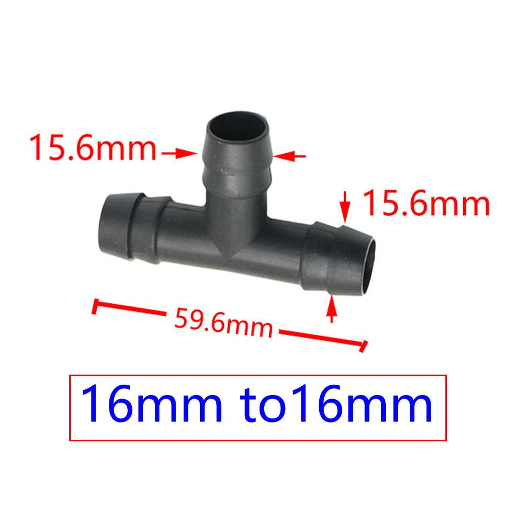 T-Shaped Hose Tee 1I2  To 8mm 10mm 1/2 Reducer Tee Barbed Connectors 3-Way Water Splitter Poultry Farming Tools 10Pcs
