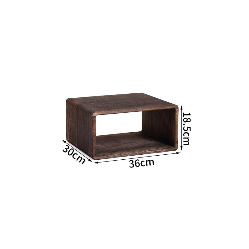 Solid Wood Storage Cabinet with Wide Shelves,Modular Cube Organizer Shelf, Large Capacity Floor Bookcase for Living Room Bedroom
